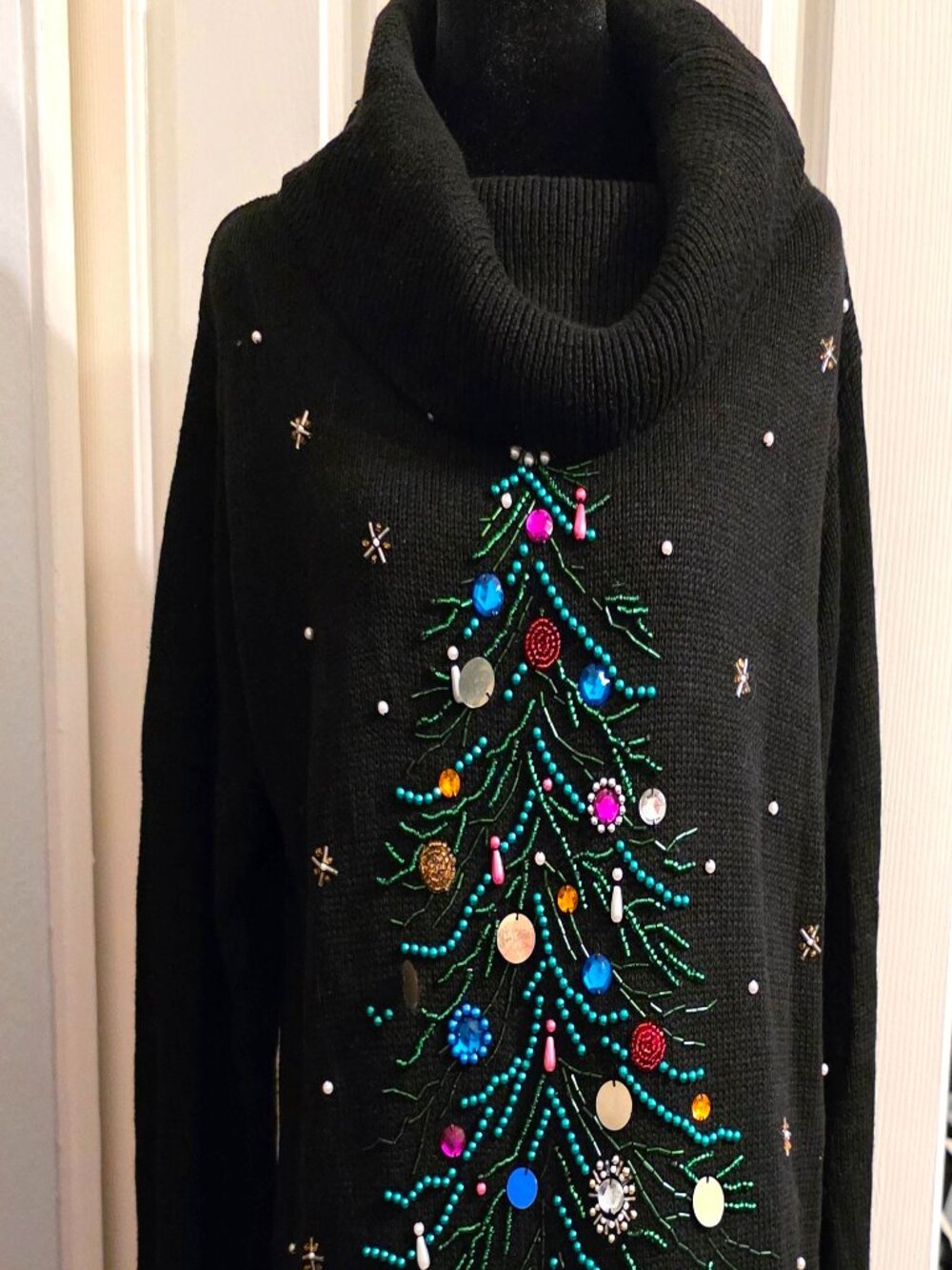 Vintage B.P. Designs 'Ugly" Fancy Christmas Sweater estimated L